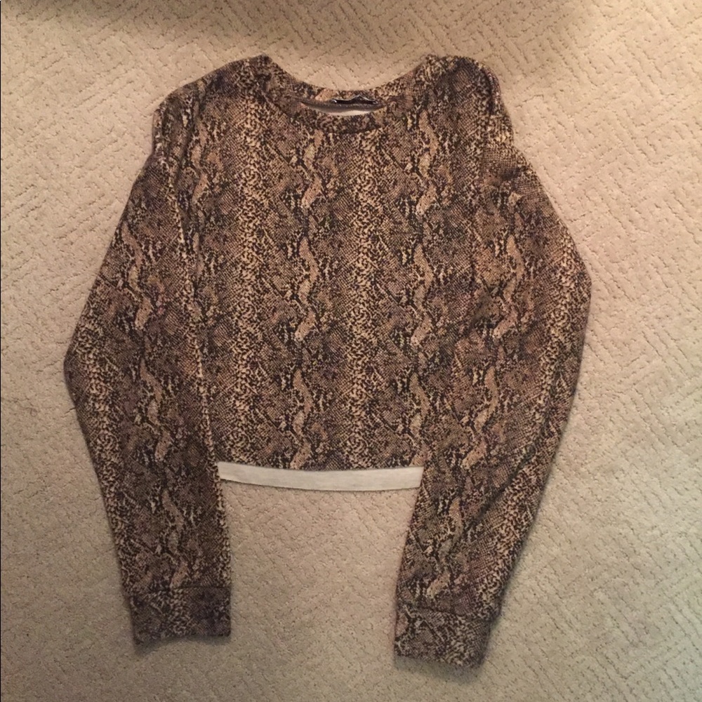 Snakeskin Zara top